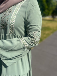 Mint Embroidered Dress